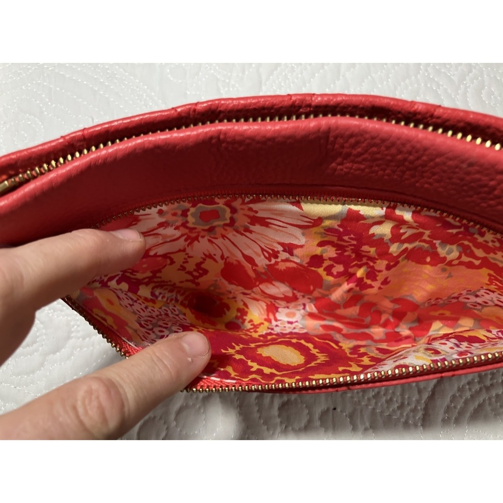 Vera Bradley Mia Quilted Leather Wristlet Clutch Women's Canyon Sunset Floral - Picture 6 of 8